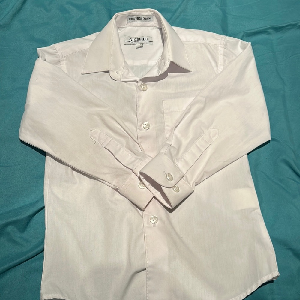 White 4T boys dress shirt